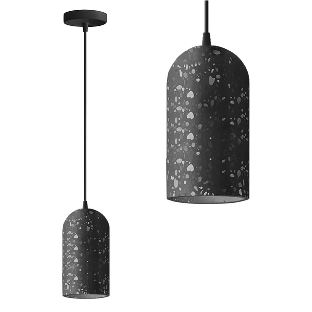 Lampe à Suspension en Béton APP997-1CP B Noir