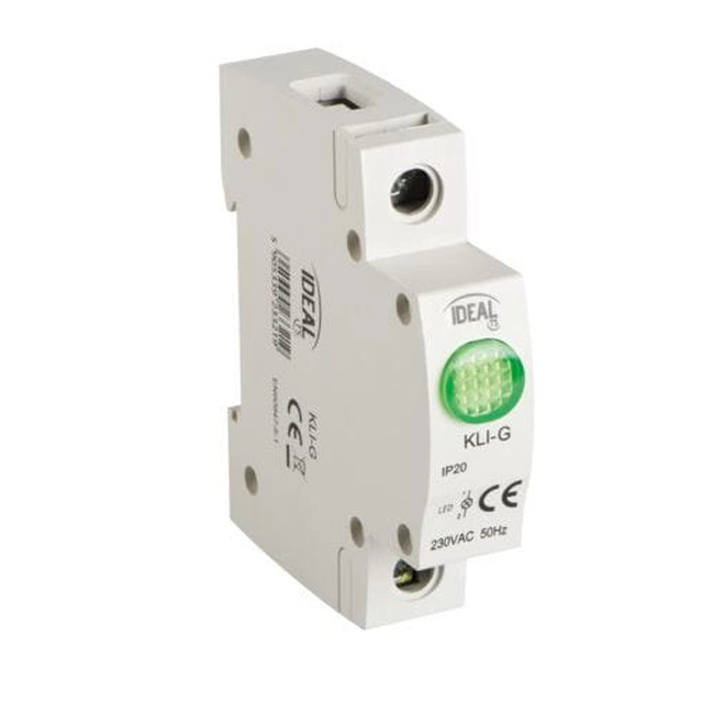 Lampe de signalisation verte modulaire TH35 Ideal Kanlux KLI-G 23321