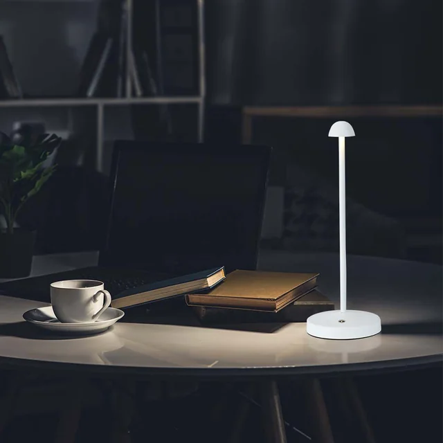 Lampes de table rechargeables - IP20 - Corps blanc - 1.6 Watts - 130 Lumens - 3IN1