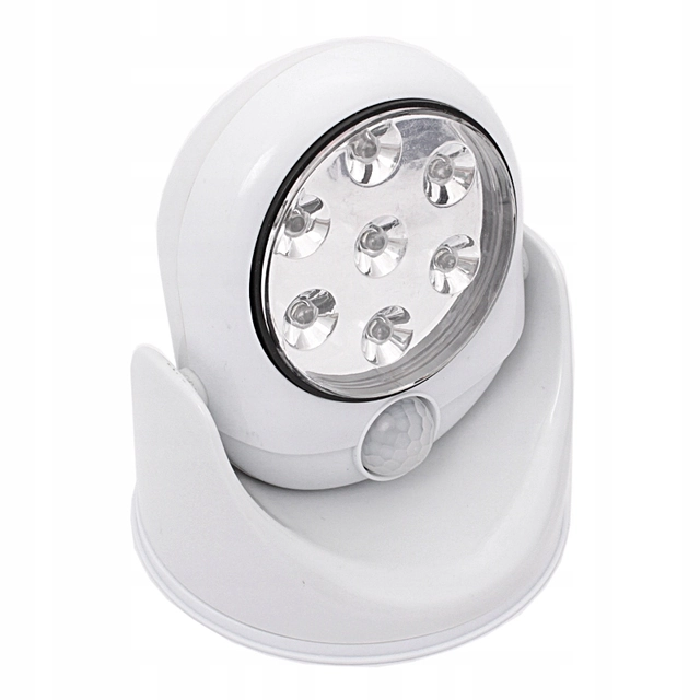 LAMPKA Z CZUJNIKIEM RUCHU 7 LED OBRACANA 360° BAT