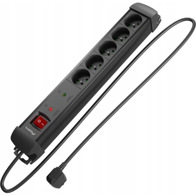 Lanberg power strip Lanberg power strip SP1 5m 5x 230V PL černá