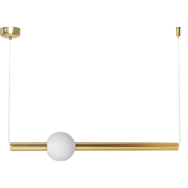 Lange LED-plafondlamp APP477-CP Goud