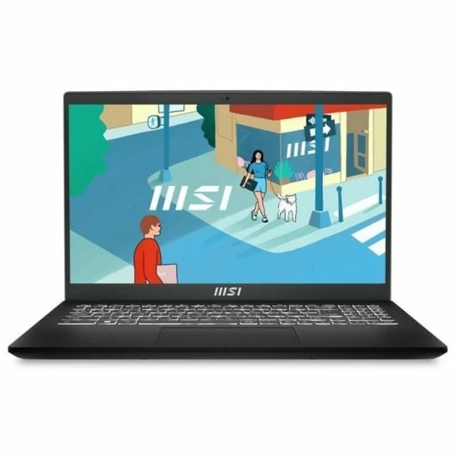 Laptop moderno MSI 15 B13M-282XES 15,6&quot; Intel Core i7-1355U 16 GB RAM 512 GB SSD