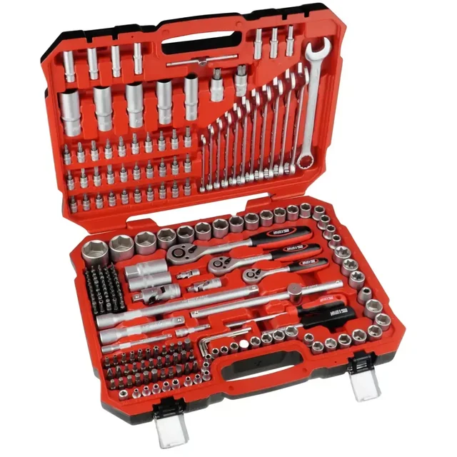 LARGE SET OF SOCKET WRENCHES HILLEN&AMP;MOHR 17K216 CRV 216 PCS. 17X1/2&QUOT;, 13X1/4&QUOT; , 8X3/8&QUOT;