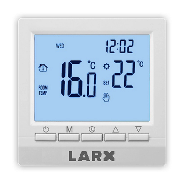 LARX Wifi SmartLife thermostat 16 A, LCD display with buttons