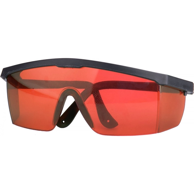 Laser beam enhancement glasses - red