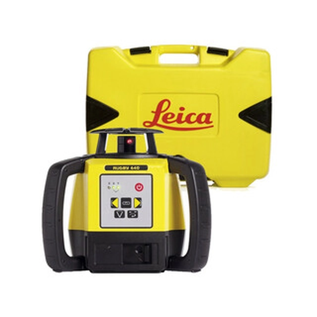 Laser giratório Leica Rugby 640 Alcance: 0 - 300 m | Sem bateria e carregador | Em uma mala