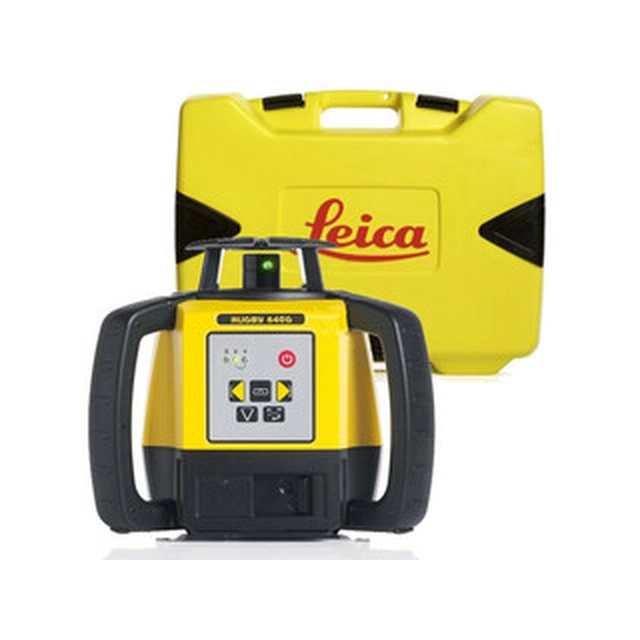 Laser giratório Leica Rugby 640G Alcance: 0 - 200 m | Sem bateria e carregador | Em uma mala