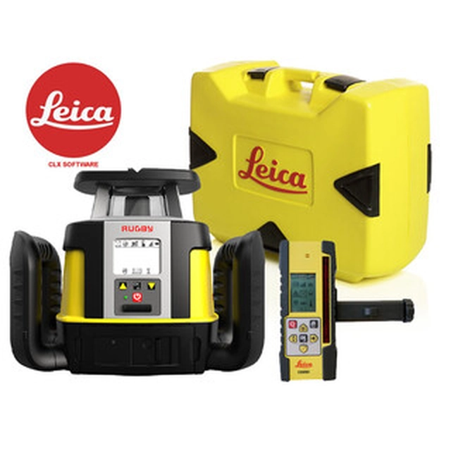 Laser rotativo CLA-ctivo Leica Rugby Raio efetivo: 0 - 675 m | Com bateria e carregador | Em uma mala