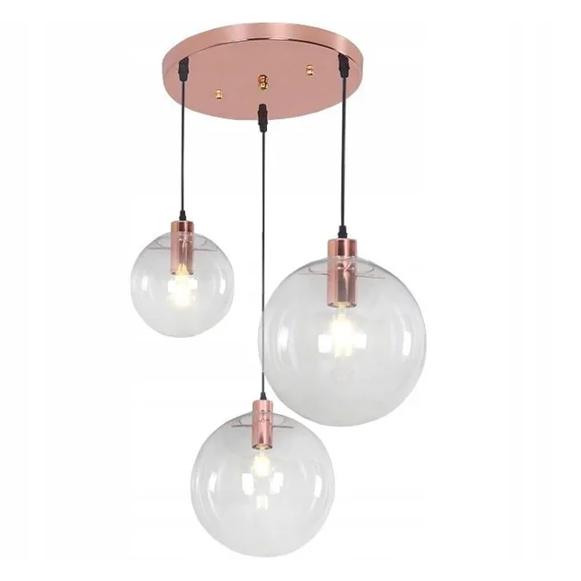 LASSI glass hanging ceiling lamp 20+25+30 cm APP038-3CP