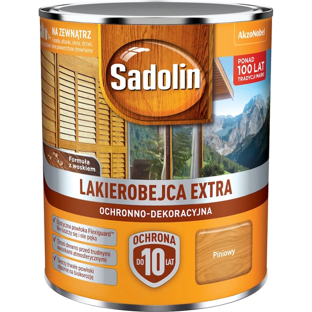 Lasure pour bois de pin Sadolin Extra 2,5L