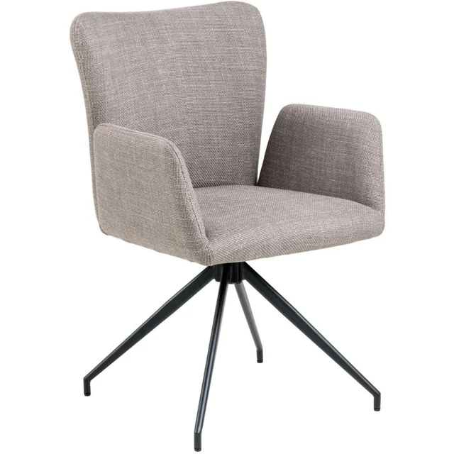 Laura chair with light gray armrests