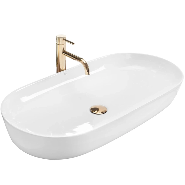 Lavabo da appoggio REA CLEO 81 Bianco