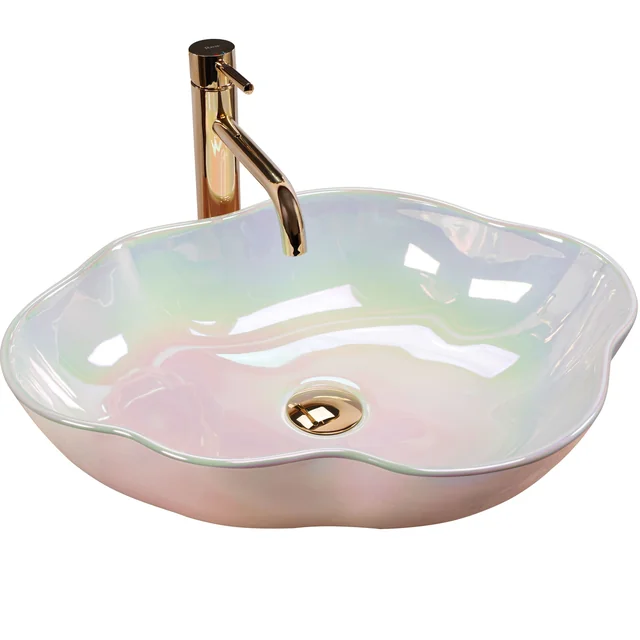 Lavabo da appoggio Rea Pearl Akoya