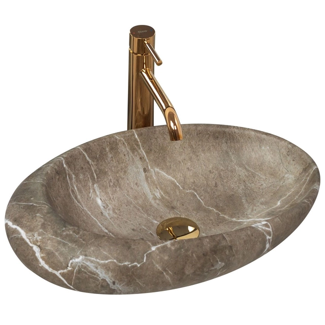 Lavabo da appoggio Rea Roxy B Stone NATURE