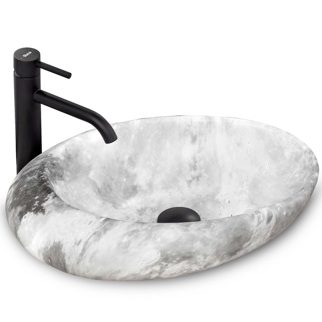 Lavabo da appoggio Rea Roxy C Stone L.GREY