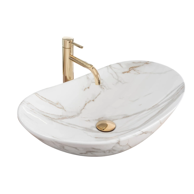 Lavabo da appoggio Rea Royal 60 Marmo Aiax Lucido - ulteriore sconto del 5% con il codice REA5