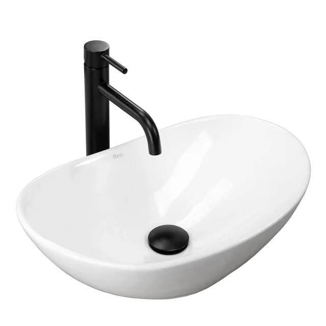 Lavabo da appoggio REA Royal Mini, Bianco