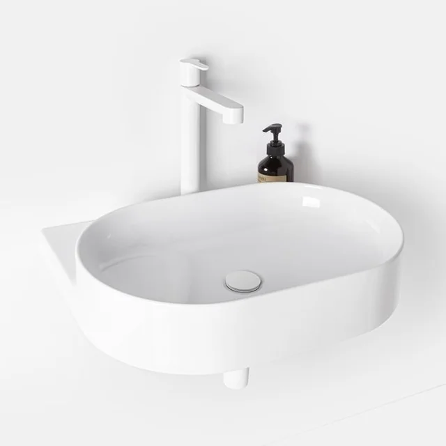 Lavabo de cerámica Ravak Yard, 600 negro