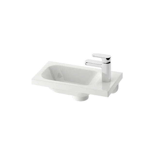 Lavabo de fundición Ravak Chrome, 40 cm R sin rebosadero