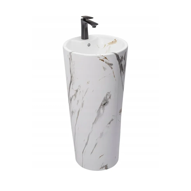 Lavabo de pie Rea Blanka Marble Marble Matt - DESCUENTO adicional 5% con código REA5