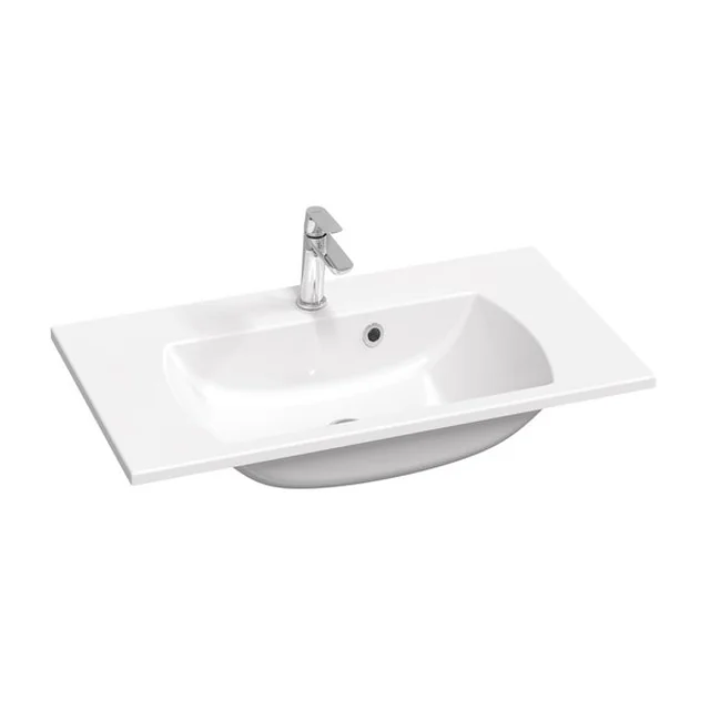 Lavabo en fonte Ravak Classic Slim, 800 avec trop-plein