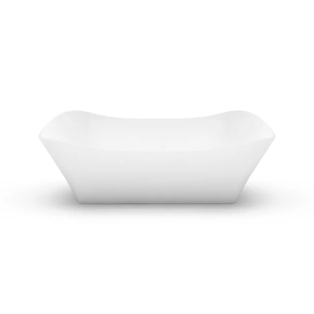 Lavabo en masse de pierre Aura Lante 1, 59x27 cm, blanc