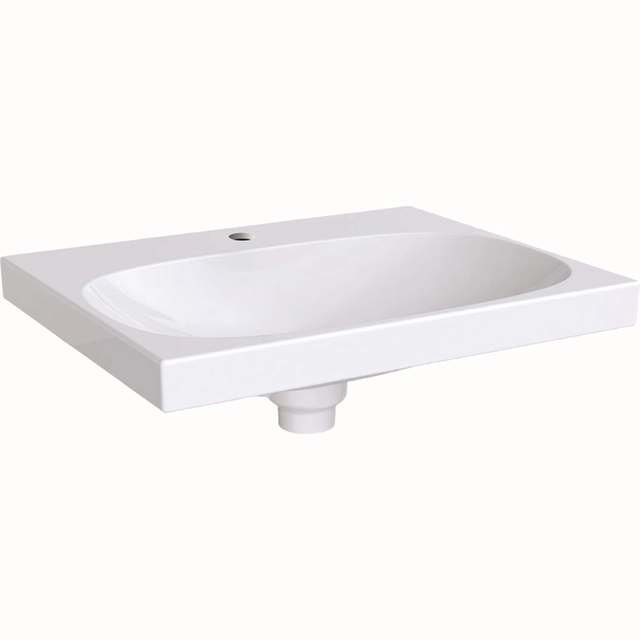 Lavabo Geberit, Acanto, 60x48.2 cm, avec trop-plein caché