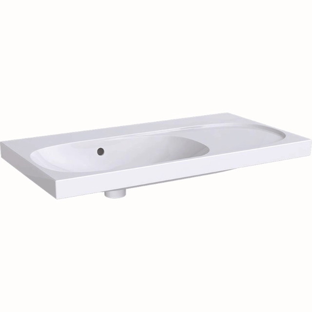 Lavabo Geberit, Acanto, 90x48.2 cm, destro, senza foro per rubinetto