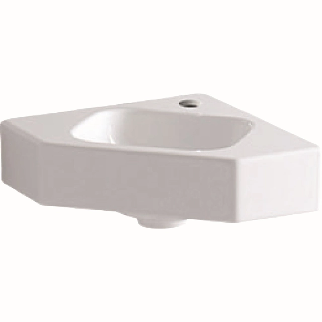 Lavabo Geberit, iCon, 46x33 cm, d'angle, sans trop-plein