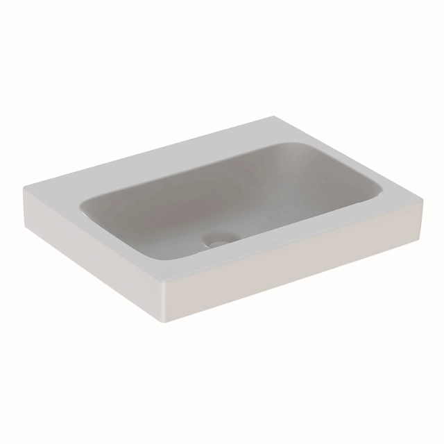 Lavabo Geberit, iCon, 60x48.5 cm, sin rebosadero y orificio para grifería