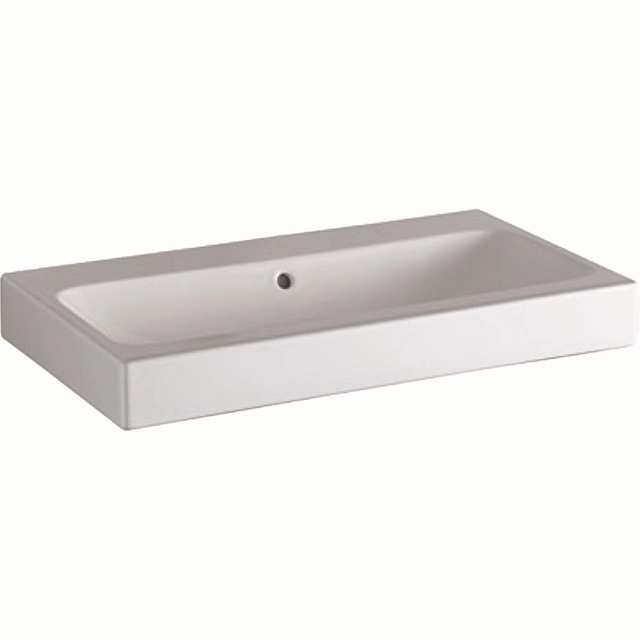 Lavabo Geberit, iCon, 75x48.5 cm, senza foro per rubinetto