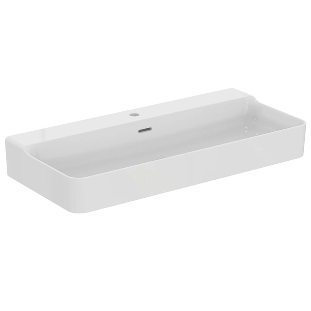 Lavabo Ideal Standard Conca, con foro per rubinetto, 1000x450, con troppopieno