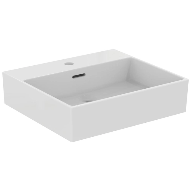 Lavabo Ideal Standard Extra, con foro per rubinetto, 500x450, con troppopieno, fondo lucido