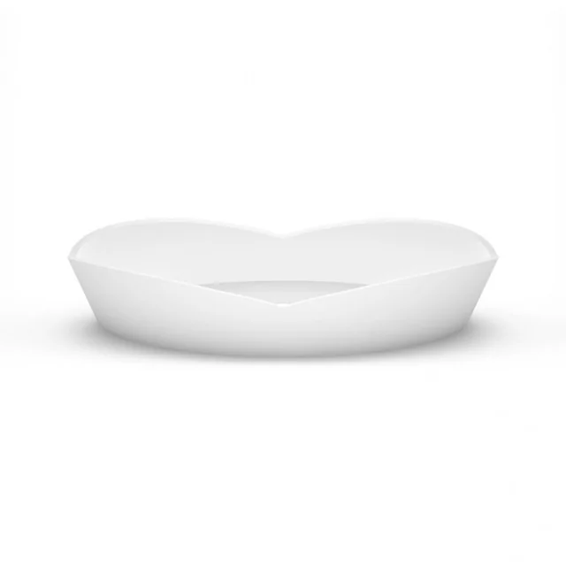 Lavabo in pietra Aura Cupido, 78x37 cm, bianco