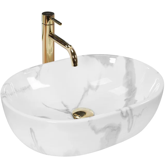 Lavabo sobre encimera REA Amelia Marmo Shiny