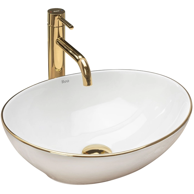 Lavabo sobre encimera Rea Sofia Gold Edge