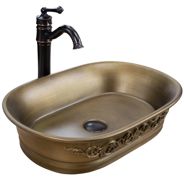 Lavabo sobre encimera REA WILMA RUSTIC