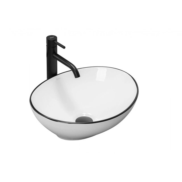 Lavabo sobre encimera Sofia Black Edge 410x345x150 mm - descuento adicional 5% con código REA5