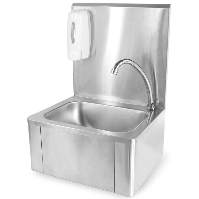 Lavabo touchless con rubinetto ed erogatore | Hendi 810309