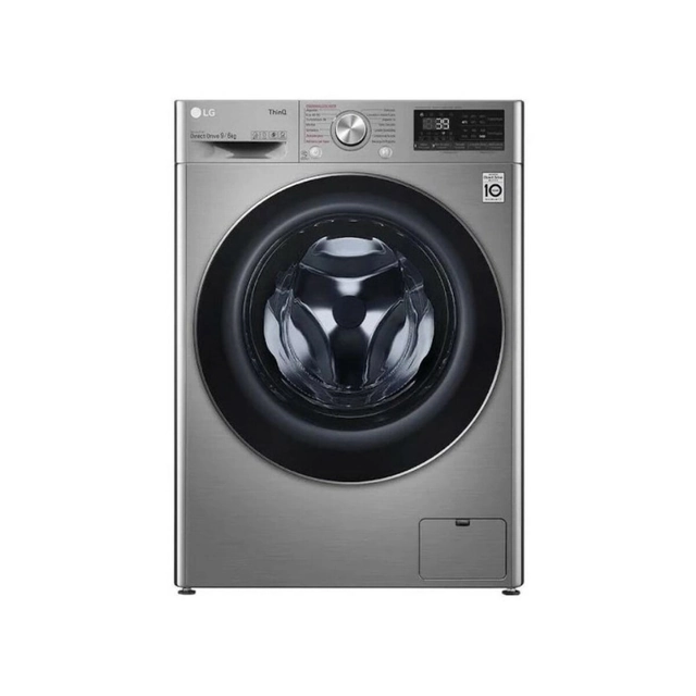 Lave-linge séchant LG F4DV7009S2S 9kg / /6kg acier inoxydable 1400 tr/min