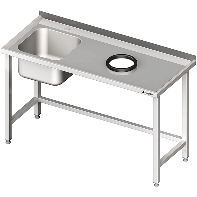 Lavello in acciaio inox 140x70 (L) | Stalgast