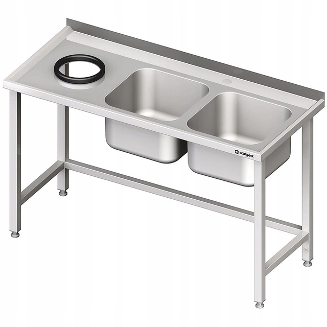 Lavello in acciaio inox 160x60 (P) | Stalgast