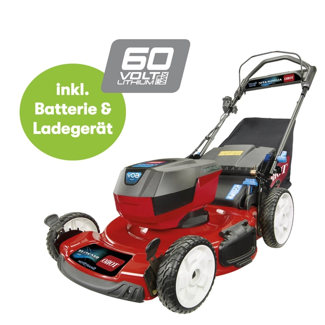 Lawn mower with battery TORO Recycler 60V Set 21863 21864