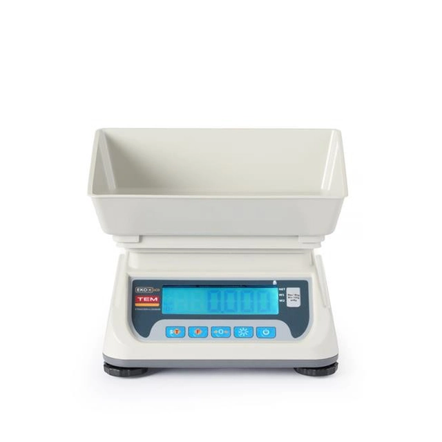 LCD kitchen scale with legalization, ECO+ series 15 kg Hendi TEKO+LCD15T-P1