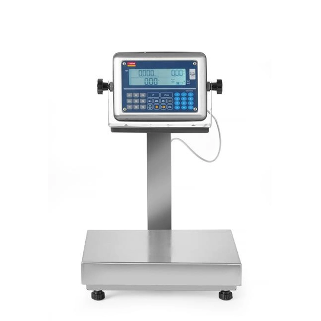 LCD platform scale with jib and legalization 60 kg 342x386x(H)534
