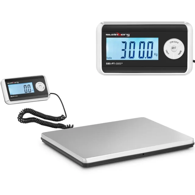 LCD-postpakkevægt 31 x 38.5 cm 300 kg / 100 g