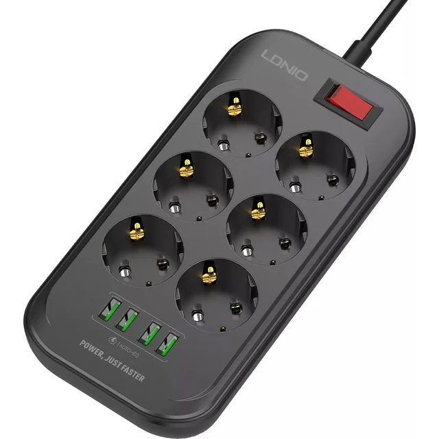 LDNIO power strip Se6403 6 sockets 2 m black