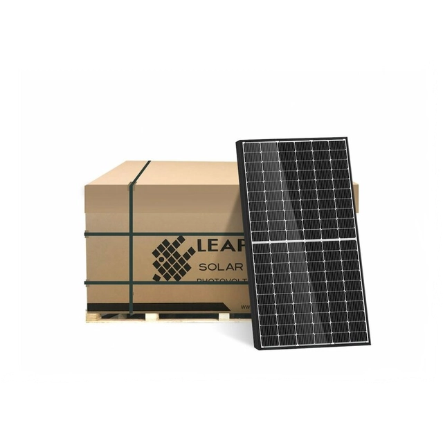 LEAPTON 460 Wp monokristalni solarni panel LP182*182-M-60-MH črni okvir 30 mm / Solarni panel LEAPTON 460 Wp LP182*182-M-60-MH črni okvir 30 mm. 1 paleta vsebuje 36 kosov / 1 paleta vsebuje 36 kosov.
