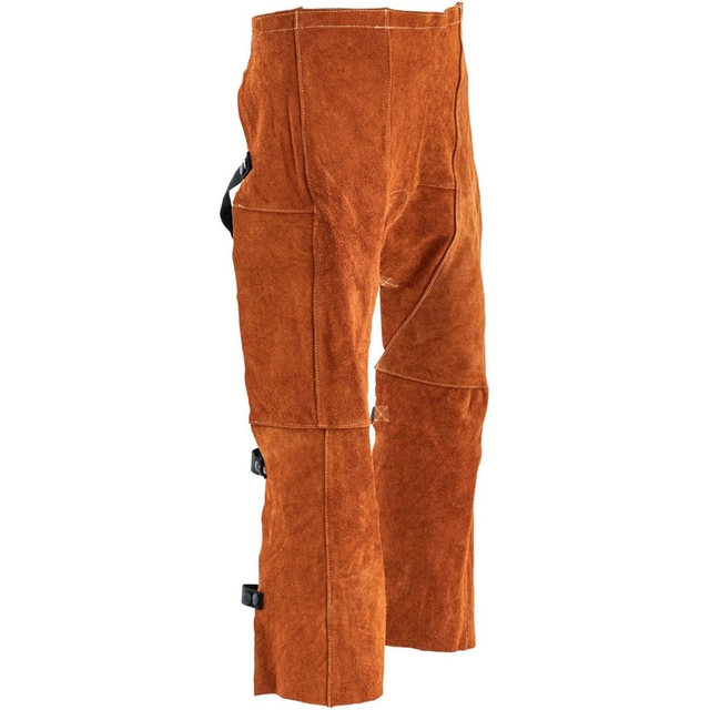Leather protective welding trousers size L